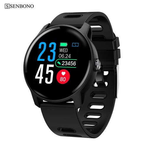 SENBONO S08 Men Sport Pedometer Smart Watch IP68 Waterproof  Fitness Tracker Heart Rate Monitor Women Clock Smartwatch