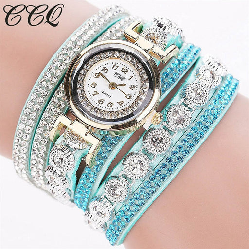 CCQ 2018 New Womes Watches Fashion Casual Analog Quartz Rhinestone Watch Bracelet Watch relojes mujer Relogio Feminino Gift