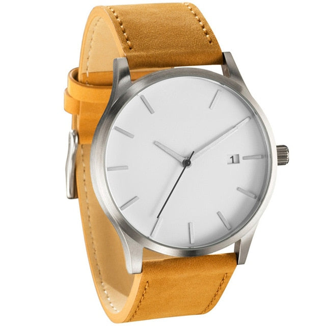 SOXY Men's Watch Fashion Watch For Men 2019 Top Brand Luxury Watch Men Sport Watches Leather Casual reloj hombre erkek kol saati